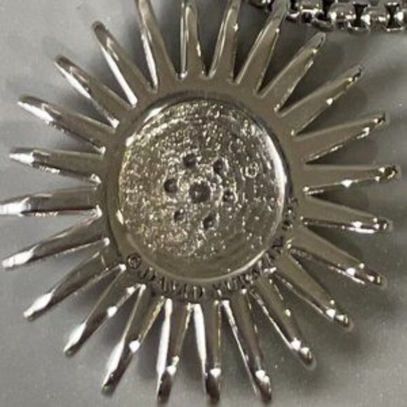 David Yurman Starburst Pendant with Pav Sterling Silver Necklace - Picture 7 of 7